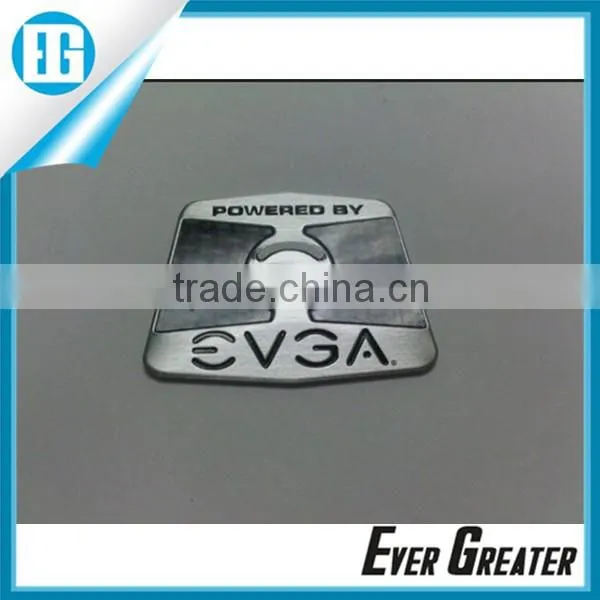 custom furniture label, customized electroformed sticker 3M tape metal sticker custom metal logo stickers