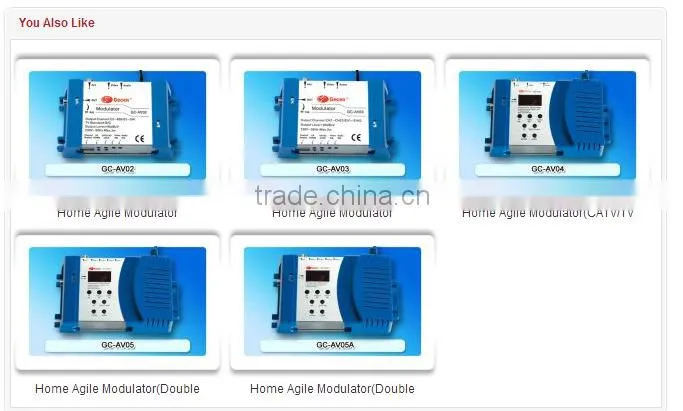 Home Agile Modulator(CATV/TV channel selectable) GC-AV04
