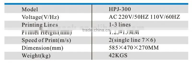 HP series inkjet printer HPJ-300