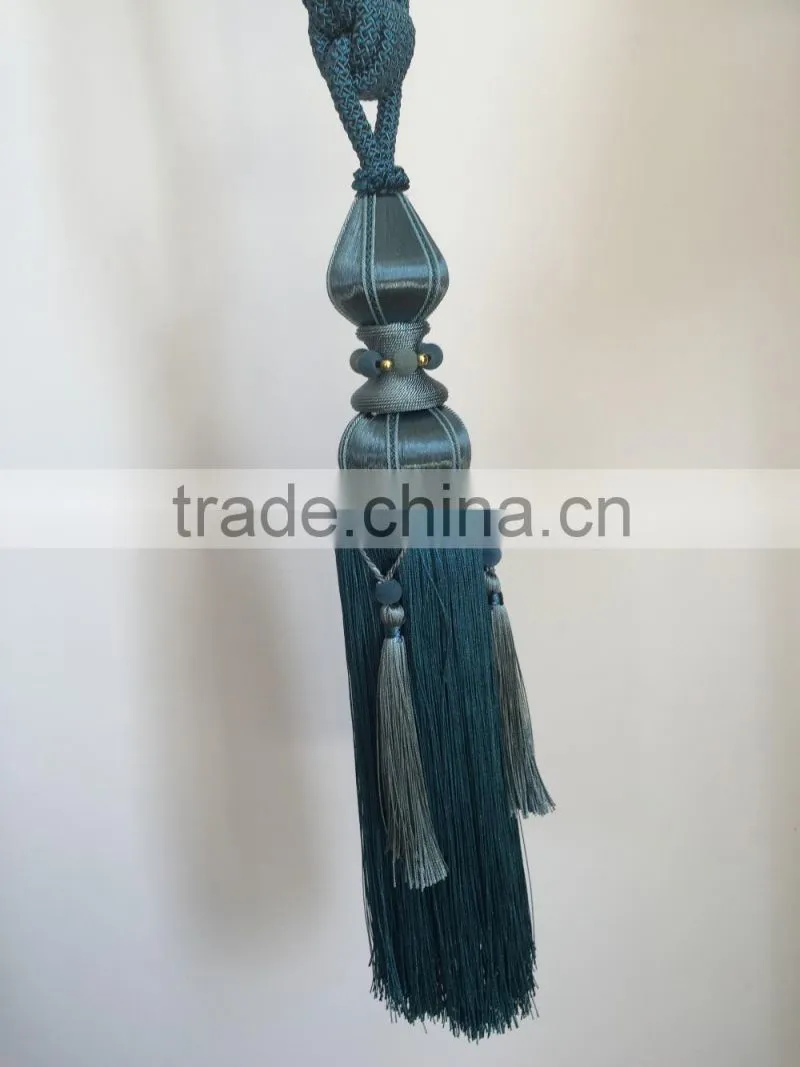 polyester tassel acrylic bead tassel decoration tassel for curtain