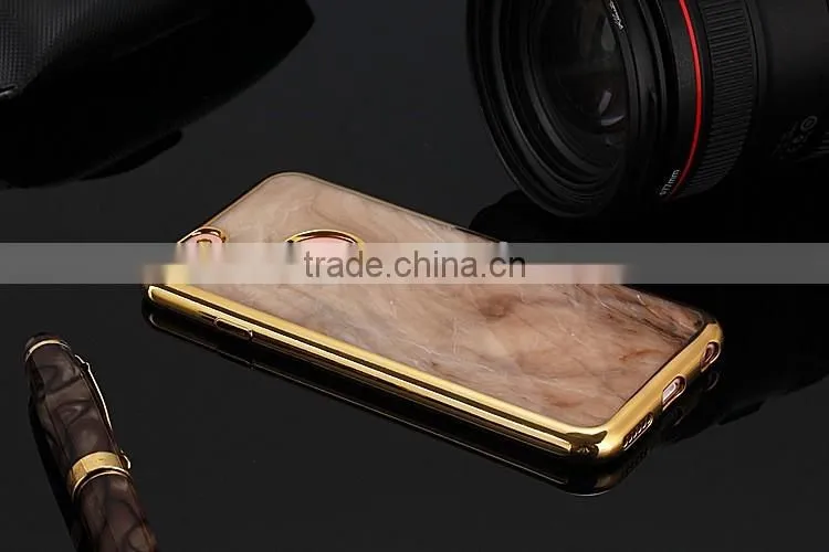 Slim Soft Granite Marble Grain TPU Silicon Back Case Cover For iPhone 6 6s Plus