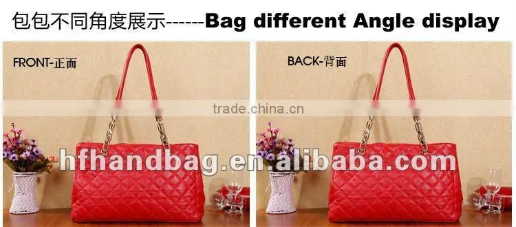 High-quality red ladies' handbag