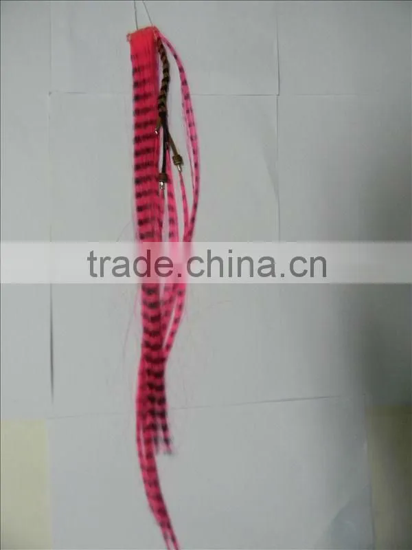 Clip in hair extension color tape strips