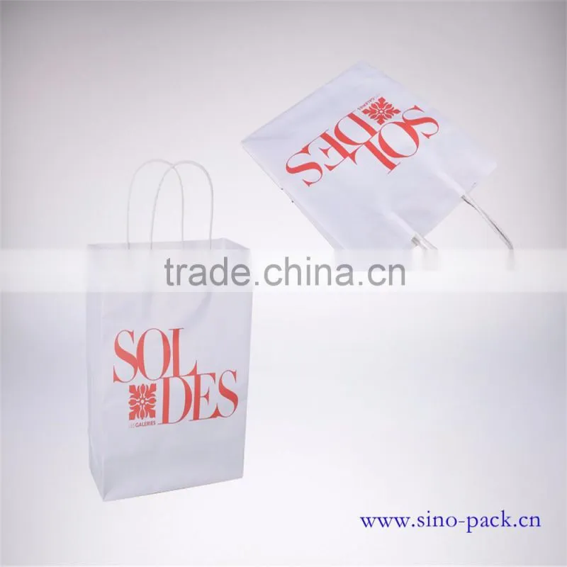 custom manufacturer white kraft paper bags