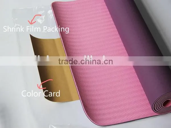 Customized Yogaa Mat Foldable TPE Yoga Mat with Flower Printed