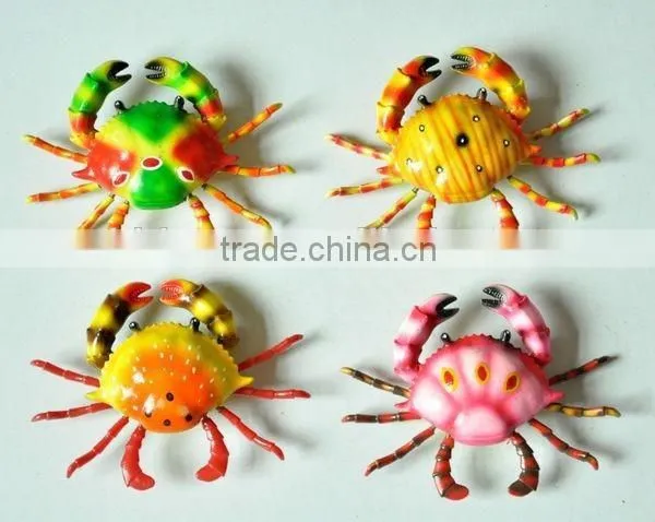 4 inch Plastic Country Advertising Crab Free Sample Custom Fridge Magnet