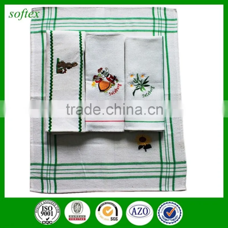 kitchen waffle tea towel embroidery patterns