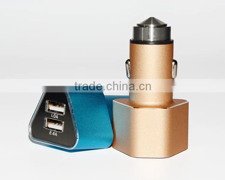 Hot Sales ! Metal Bullet Electric Dual Car Charger