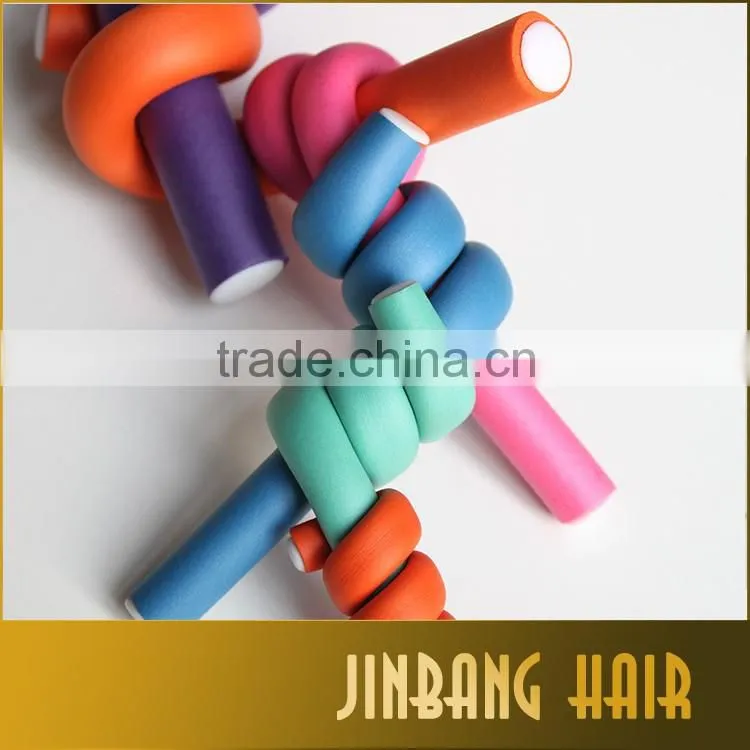 2016 new products wholesales Flexi rods magic hair roller hair sponge twist soft magic styling accessories foam bendy rollers