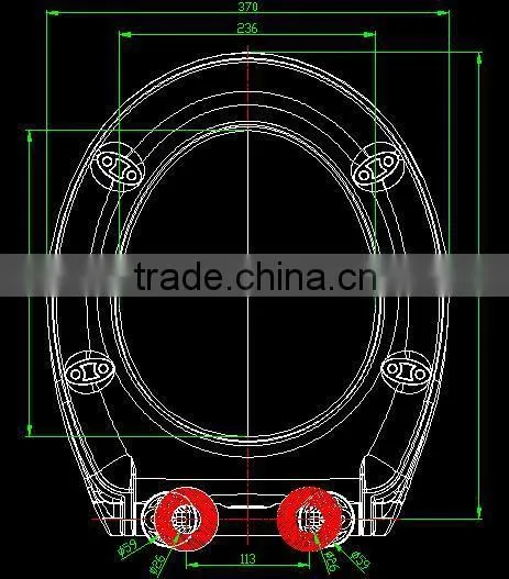 EU standard toilet seat with soft close and quick release suitable for your bathroom made in China