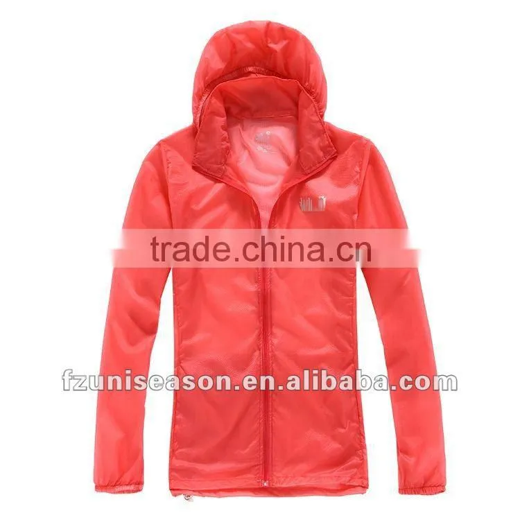 Custom Hooded Mens Windbreaker Jacket