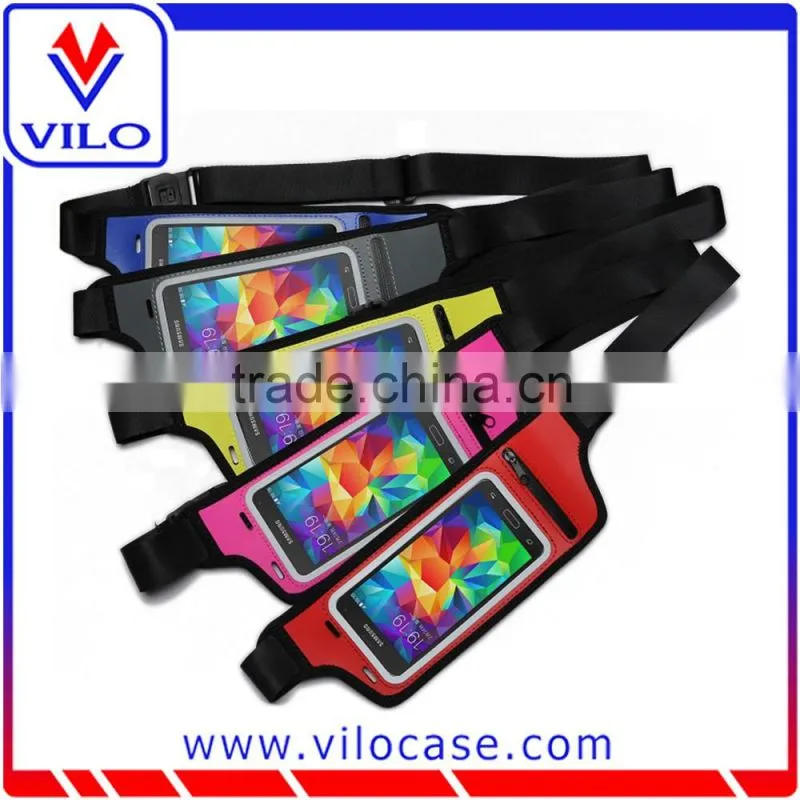 one pockets running Belt with Clear PVC Window waist bag