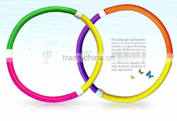 Beautiful healthy hula hoop for fitness sports equipment/soft Hula spring