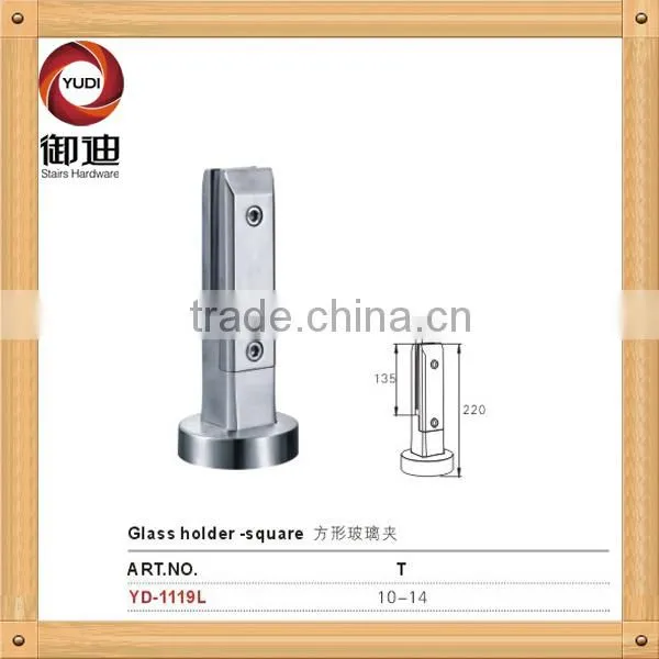 framless glass spigot for outdoor swimming pool balustrades