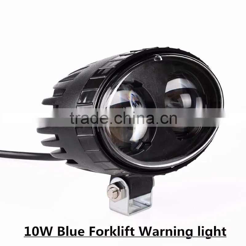 Forklift 10W cre-e Blue LED Safety Light 12V 24V Spot forklift truck Light use on forklifts, lift trucks, industrial equipment