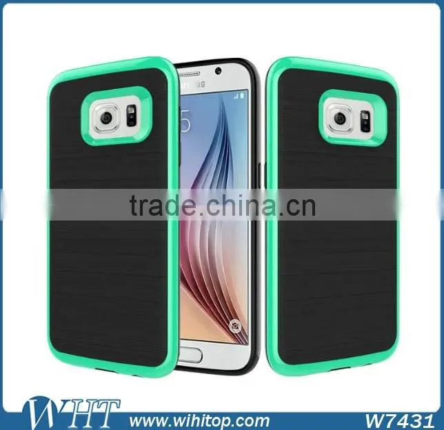 Hybrid TPU PC Brushed Slim Armor for Samsung Galaxy S7 S7 Edge Phone Case
