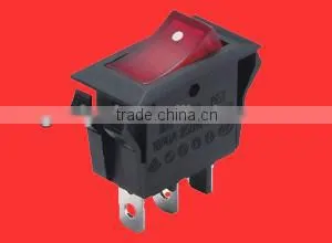 Rectangle red led on off rocker switch