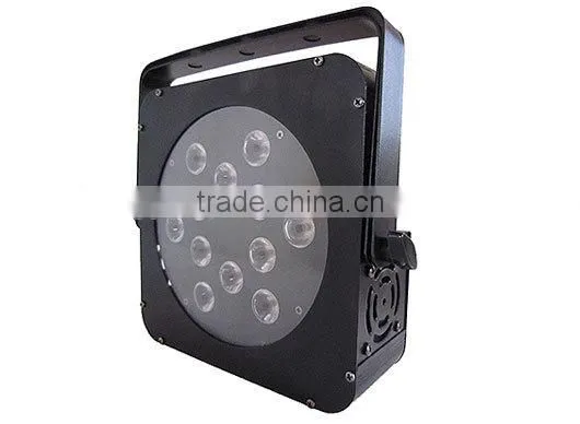 Excellent quality hot-sale 12*15w rgbwa+uv 6 in 1 flat led par 64 stage lights