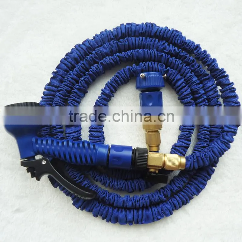 expandable garden water hose with brass fitting