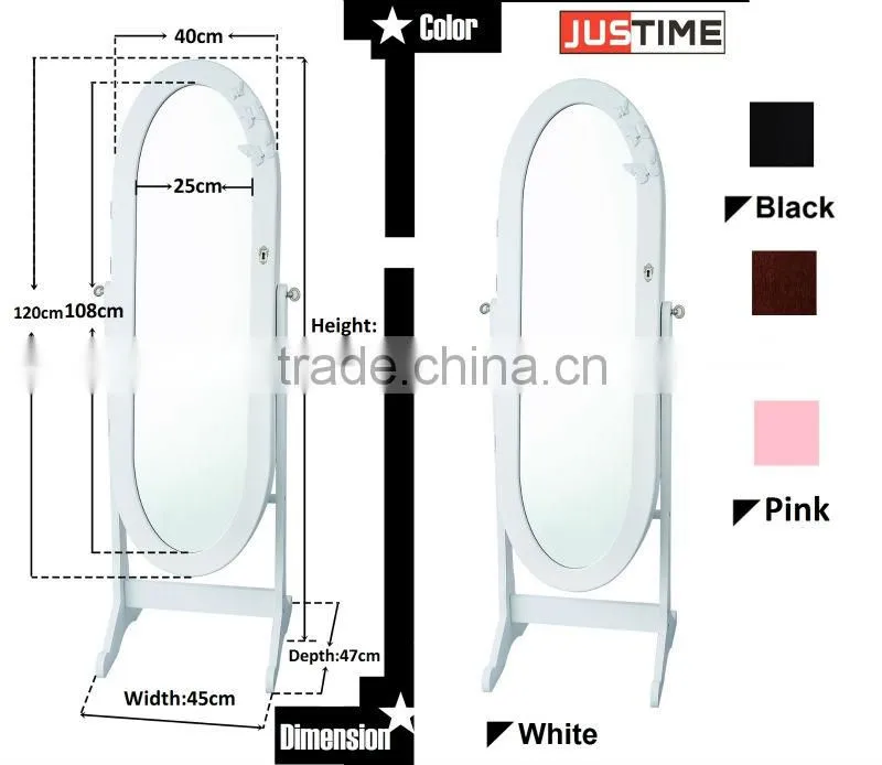 Jewelry Mirror Cabinet, storage furniture, bedroom cabinet