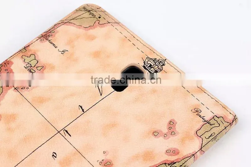 Luxury high quality Map wallet PU leather Case with stand For Samsung Galaxy Tab S 8.4 T700 Tablet