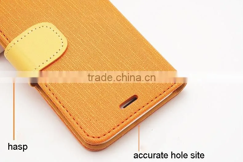 Card Holder+Wallet Plain Colorful Leather Flip Case For Huawei Ascend G700