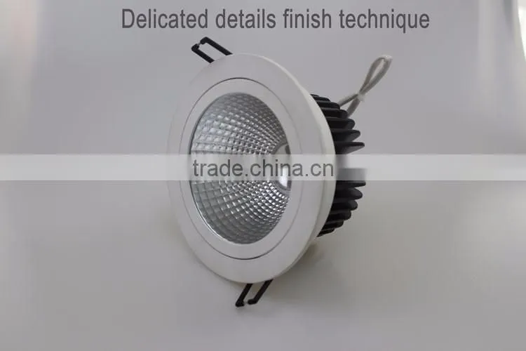 12w cob downlight heat sink aluminum 3 year guarantee