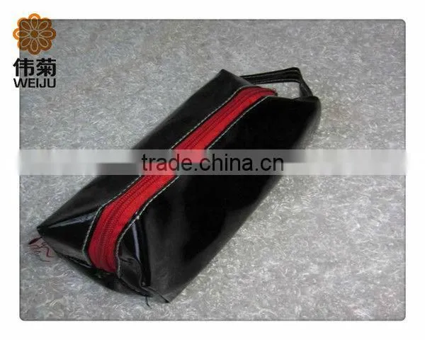 Red Polyester Net Pencil Case