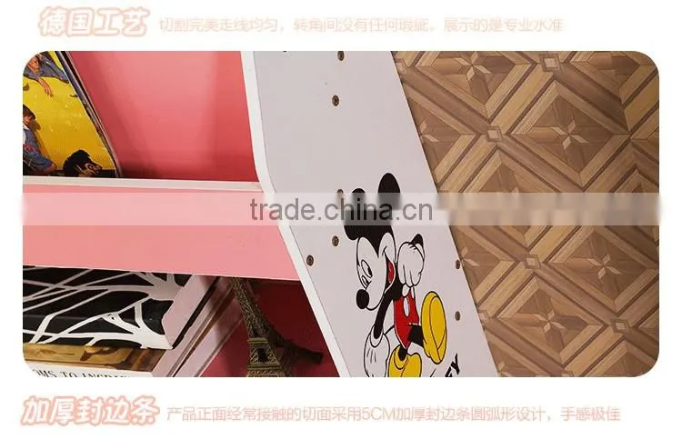 Wooden library bookshelf Children bookcase kids home furniture decorative shelf