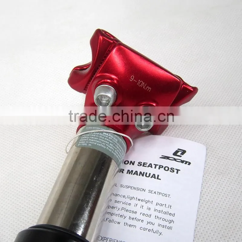 ZOOM SPS-405 27.2/31.6mm Bike Alloy Seat Post Bicycle Adjustable Seatpost Suspension Seatpost