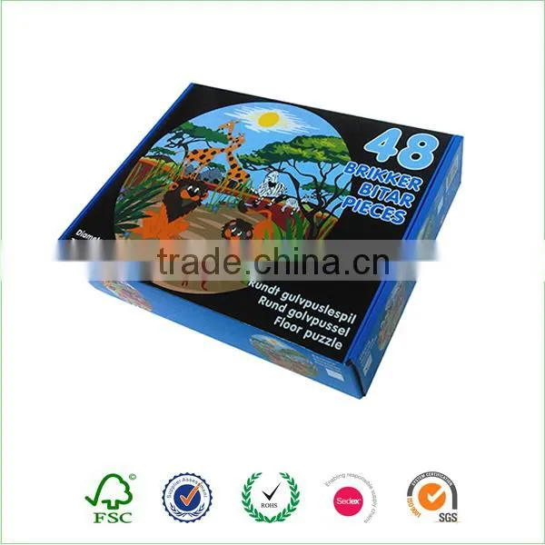 Large piece round jigsaw puzzle