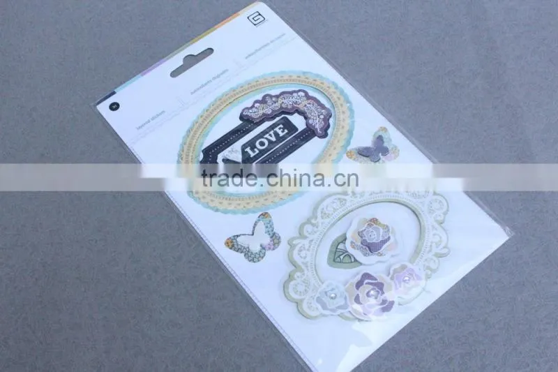 3D Triple Layer Felt Easter Stickers