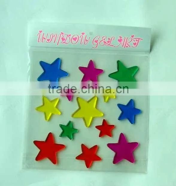 kids cute puffy stickers/promotional gift room decoration 3D puffy sticker