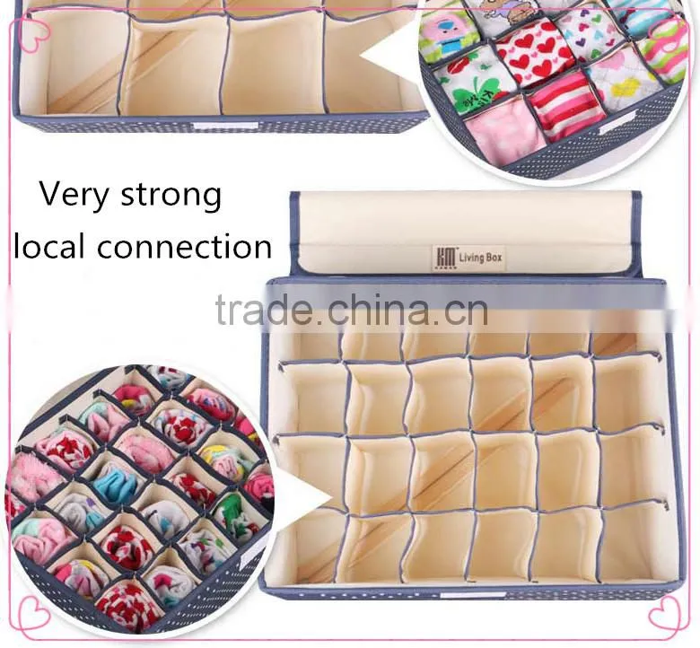WBD-001:RODA Wholesale 600D Oxford cloth bra storage box,underwear storage box,sock box