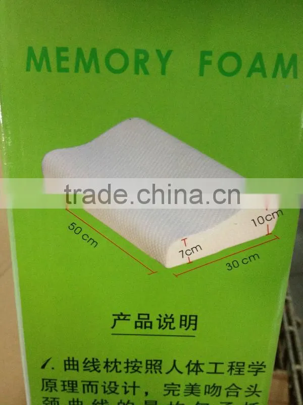 Health Care Sleep Pillow Top Foam Quality Memory Pillow