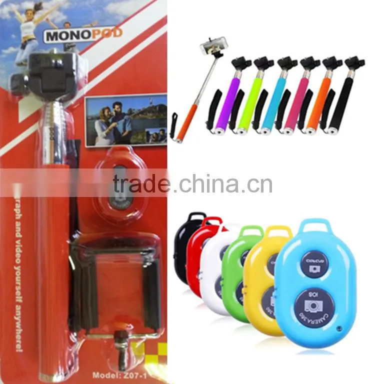 gadget 2015 hot custom selfie stick, bluetooth cartoon selfie stick mobile phone holder