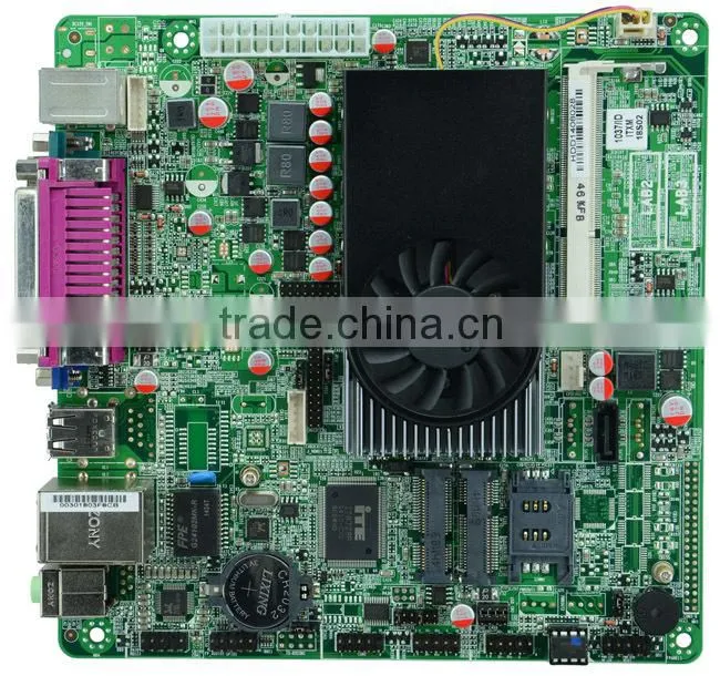 Factory wholesale Mini itx motherboard with Celeron dual core 4 threads 1037U 1.80G POS Queue M18 22nm 17W i3 grade DDR3 ATX