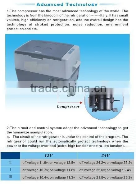 Solar 12v 24v DC Compressor Refrigerator car refrigerator