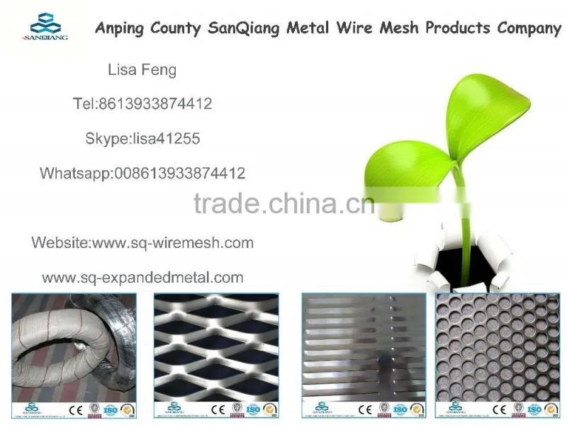 2*2 galvanized & diamond hole welded wire mesh panel