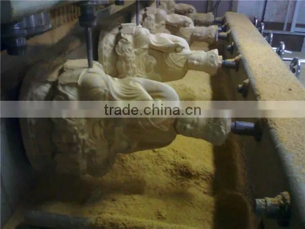Statue cnc wood router for carving round timber and square timber woodworking rotary machine for sale