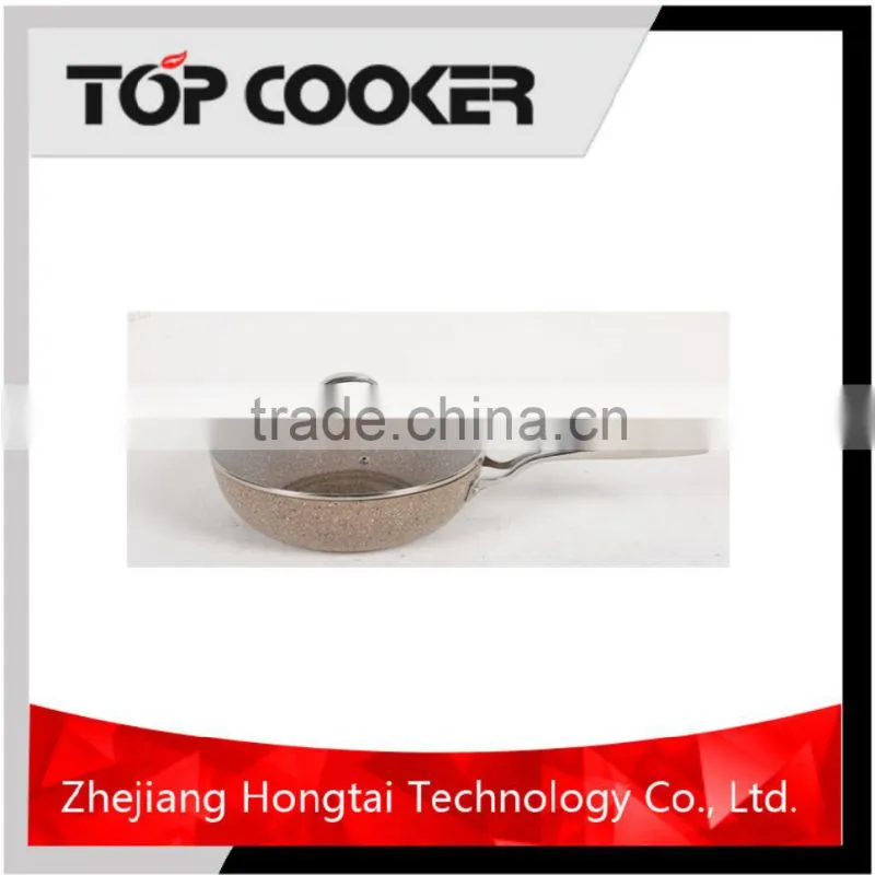 Forged aluminum marble coating chinese gas burner wok range