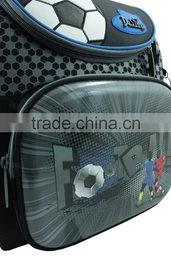 Football print boys school bags for kids school backpack