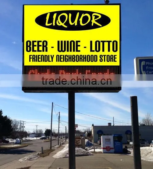 restaurant light box poster