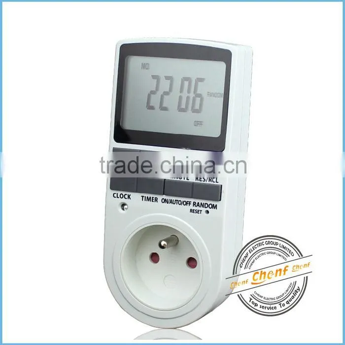 Newest Design French type 3680W mechanical timer switch with CE