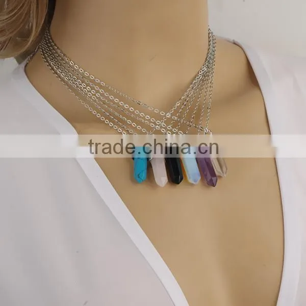 sample order glass bullet rectangle cheap necklace pendants