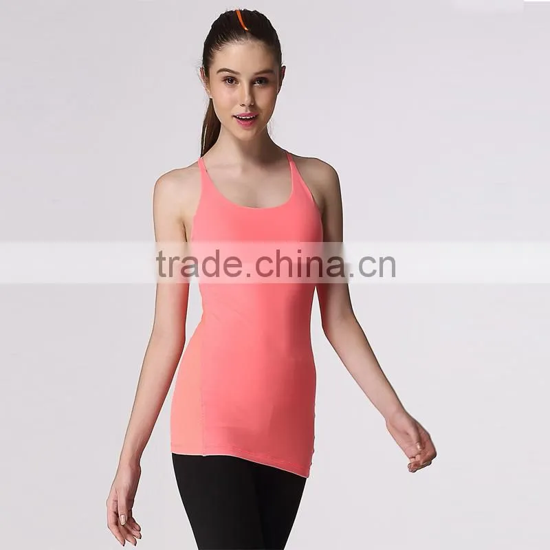 new design fitness crop top, wholesale hot sale high quality jogger vest