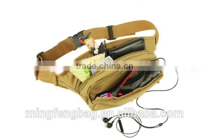 Custom Multifunction 900D Oxford Waterproof Waist Bag for Leisure Travel and Sports