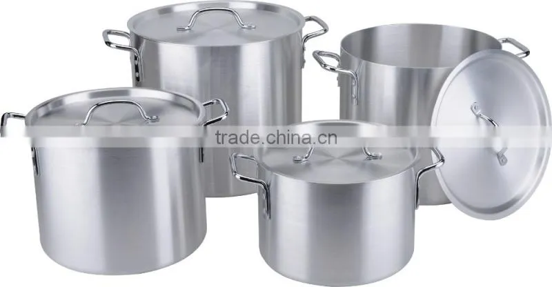 4pcs aluminum stock pot kitchen item aluminum cookware set for sale