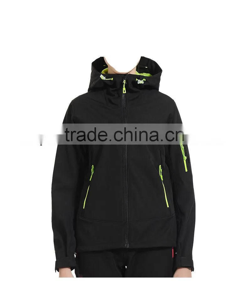 Autumn 100% Polyester Waterproof Womens outdoor fleece women jacket soft shell
