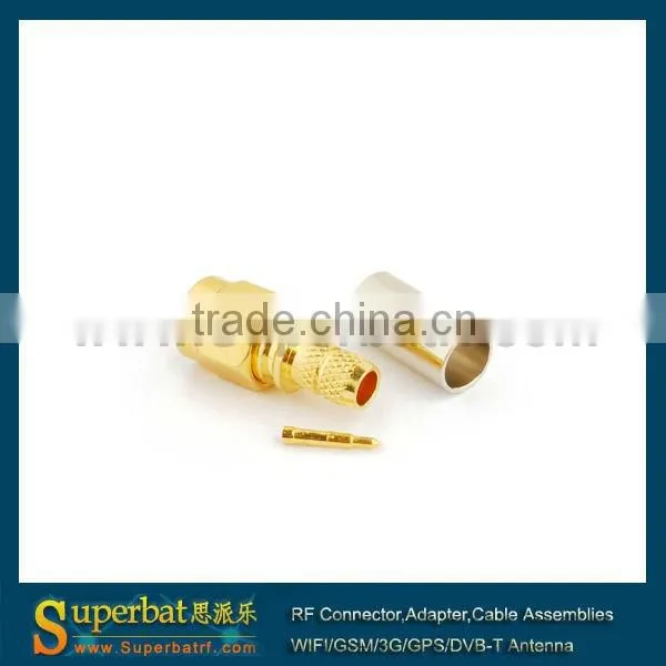 SMA Crimp Plug Connector For LMR195 sma pcb mount jack